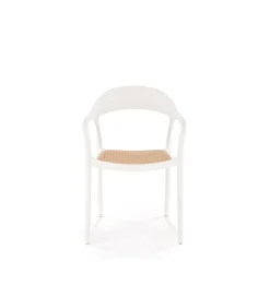 Krzesło ogrodowe K530 80 cm białe naturalne