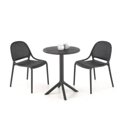 Krzesło ogrodowe K532 80 cm czarne