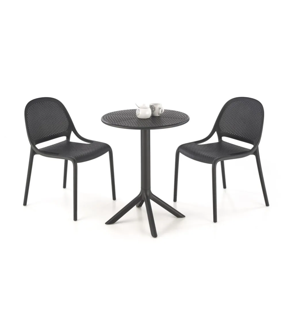 Krzesło ogrodowe K532 80 cm czarne