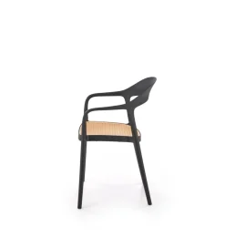Krzesło ogrodowe K530 80 cm czarne naturalne