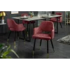 Krzesło Paris Velvet czerwono bordowe