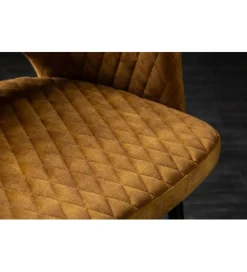 Krzesło PARIS velvet musztardowy