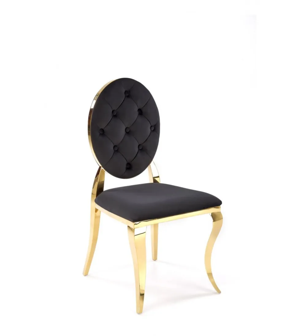 Krzesło TRENTINO Reginald Modern Barock czarne