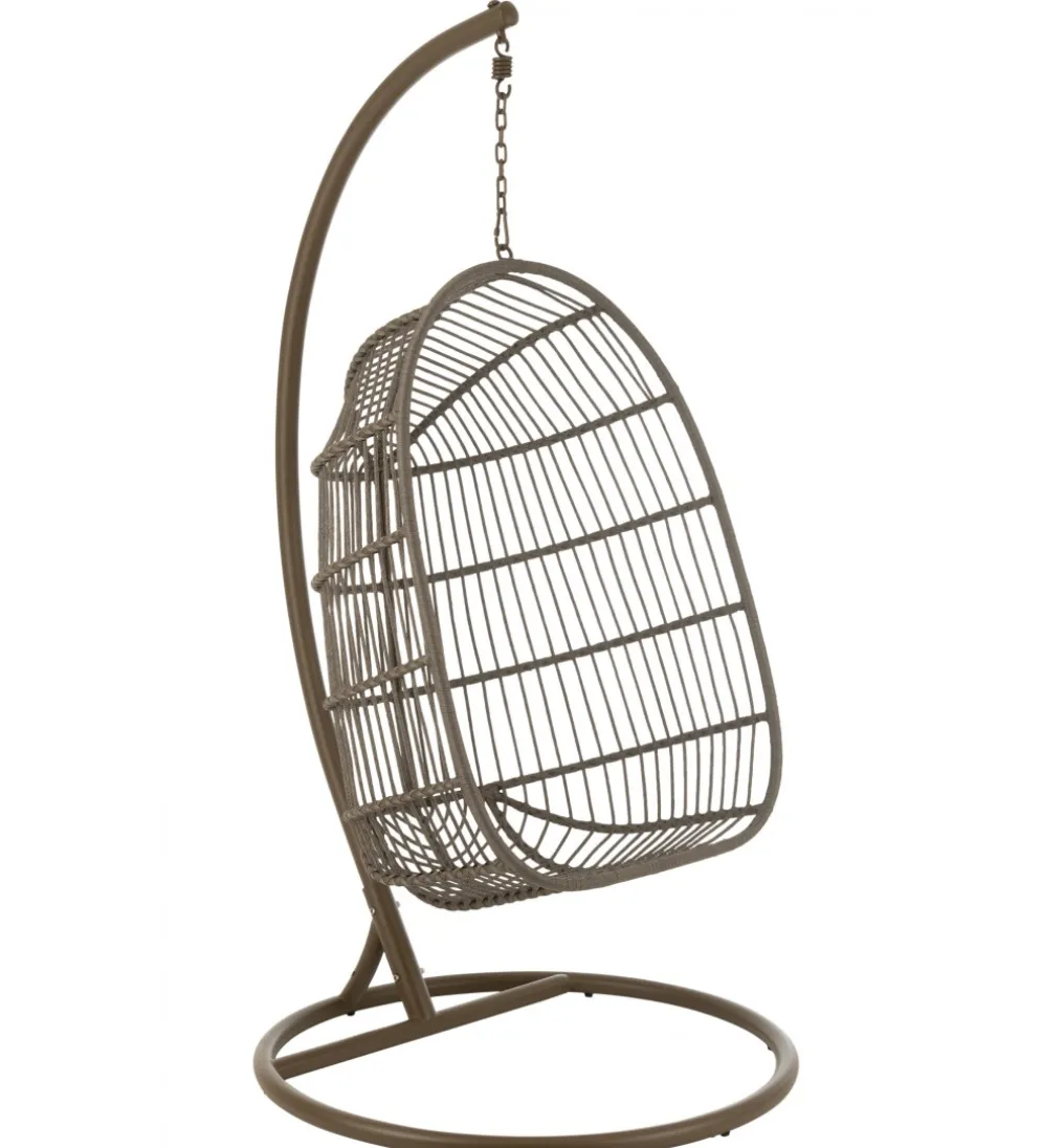 Krzesło wiszące EGGA 200 cm brązowe