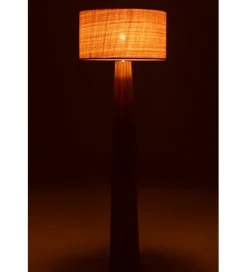 Lampa podłogowa UMBRELLA 157 cm drewno ailantus naturalna