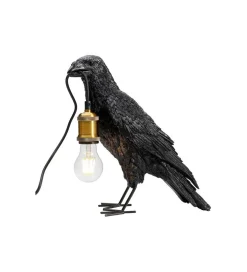 Lampa stołowa Animal Crow 34 cm czarna