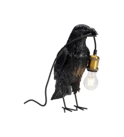 Lampa stołowa Animal Crow 34 cm czarna