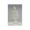 Lampa stołowa ANIMAL RABBIT FUR 68 cm srebrno biała