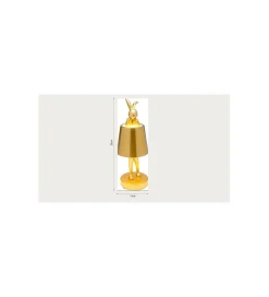 Lampa stołowa ANIMAL RABBIT LED 29 cm niebieska