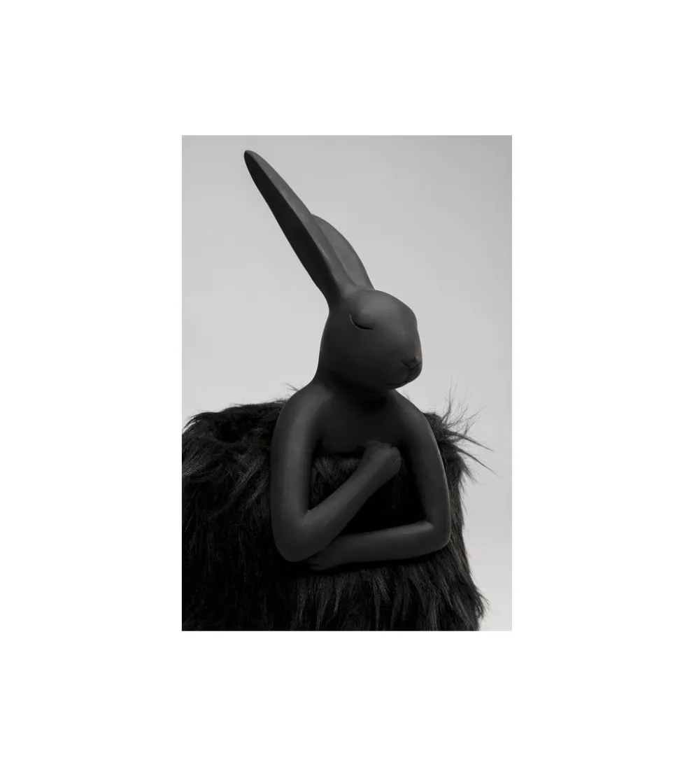 Lampa stołowa ANIMAL RABBIT FUR 50 cm czarno złota