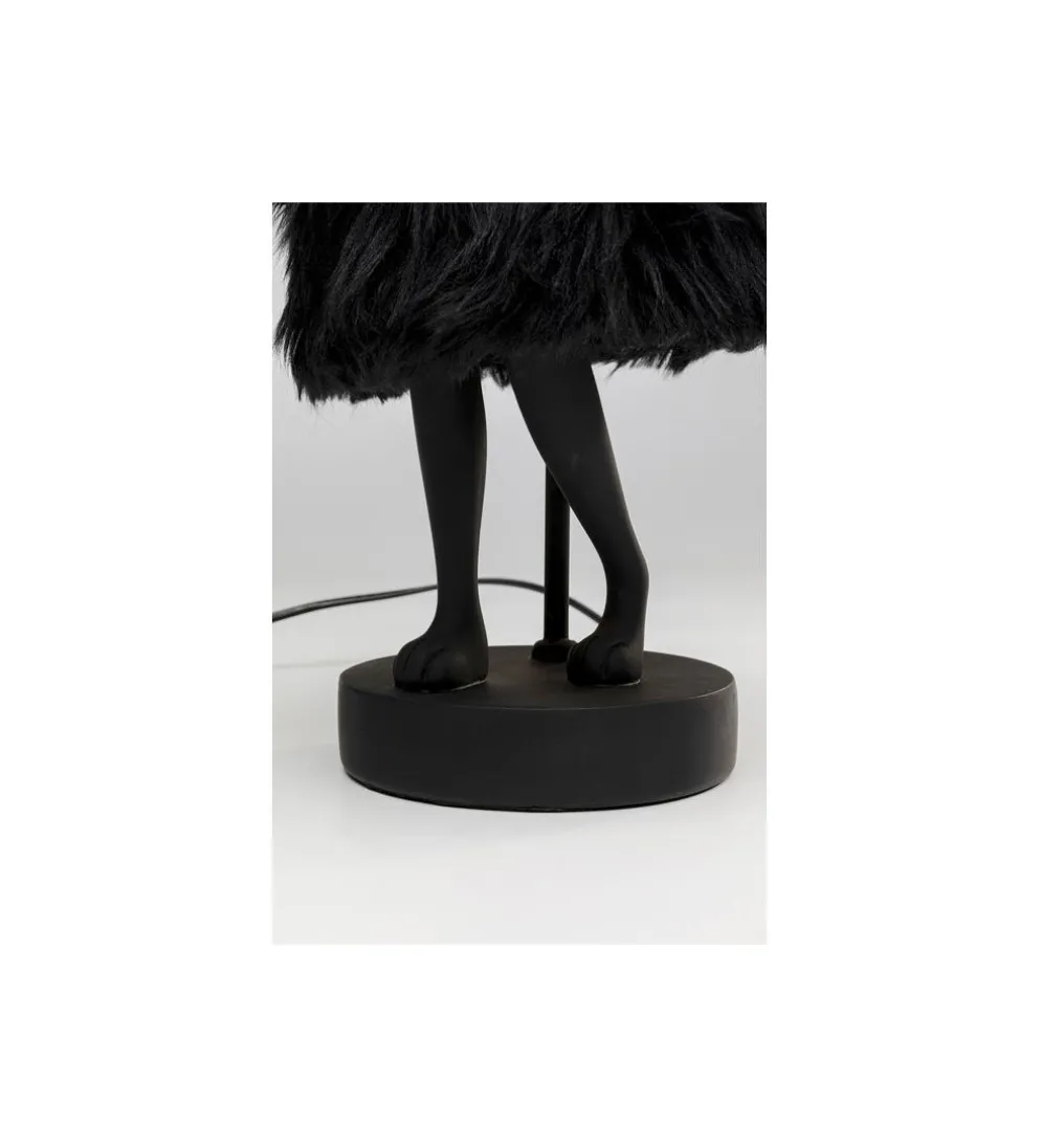 Lampa stołowa ANIMAL RABBIT FUR 50 cm czarno złota
