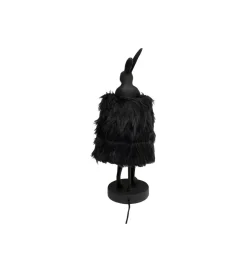 Lampa stołowa ANIMAL RABBIT FUR 50 cm czarno złota