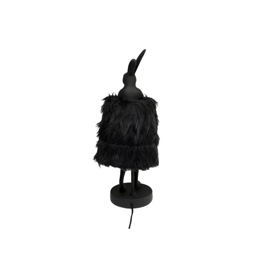 Lampa stołowa ANIMAL RABBIT FUR 50 cm czarno złota