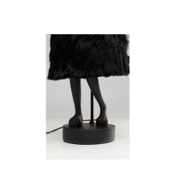 Lampa stołowa ANIMAL RABBIT FUR 68 cm czarna