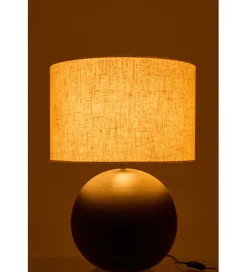 Lampa stołowa BALLE 62 cm czarna ceramika