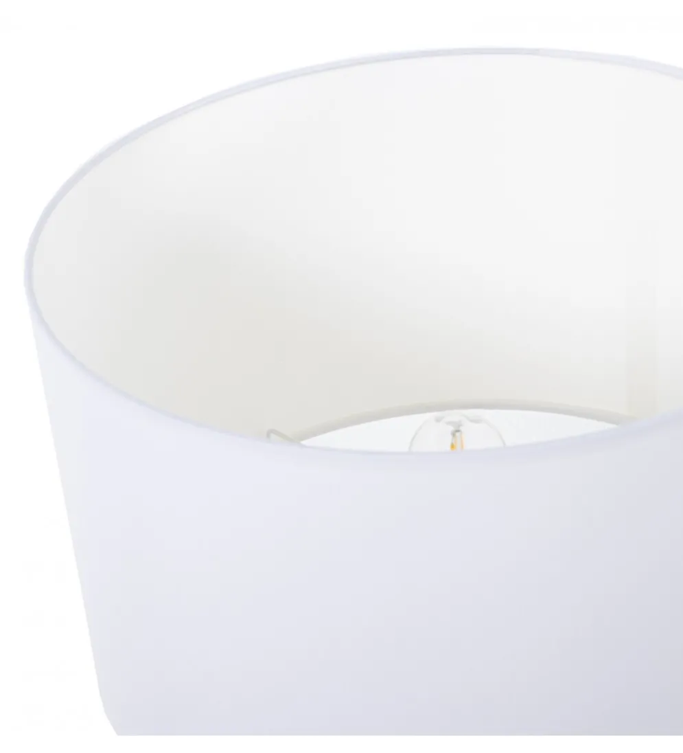 Lampa stołowa BEGAIN 42 cm ceramika zielono beżowa