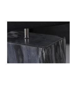Lampa stołowa BRANDE 55 cm marmur czarna