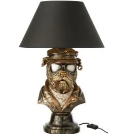 Lampa stołowa BULLDOG 57 cm antyczny brąz