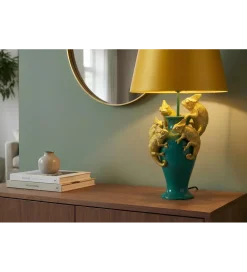 Lampa stołowa CHAMELEON 55 cm złoto zielona