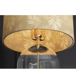 Lampa stołowa CLASSICO 47 cm szkło złoty
