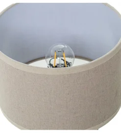 Lampa stołowa DADET 28 cm ceramika antyczna biała