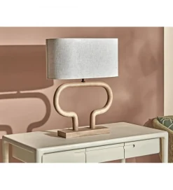 Lampa stołowa Demeter 40 cm toffee
