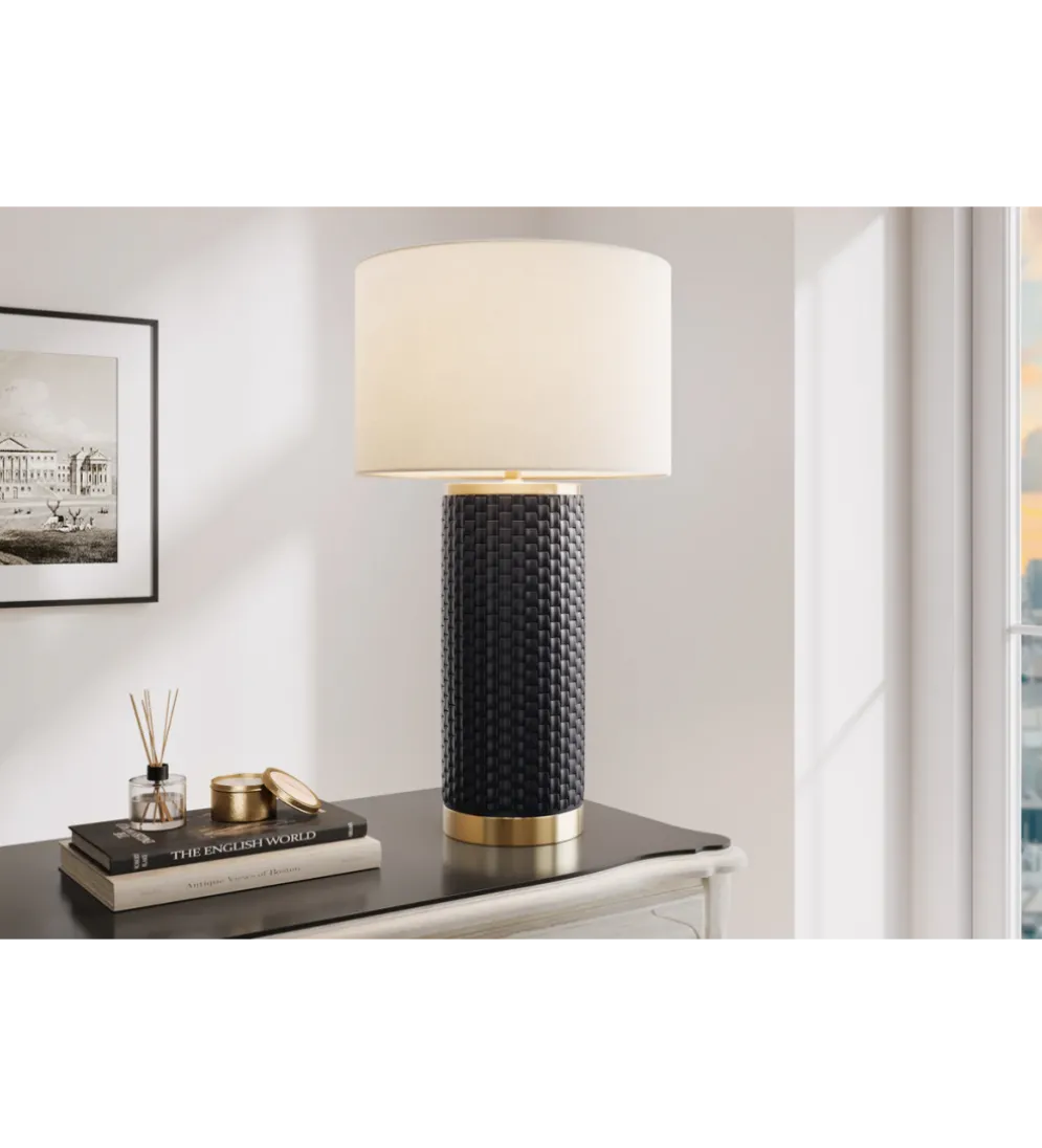 Lampa stołowa ELEGANCIA 70 cm ceramika