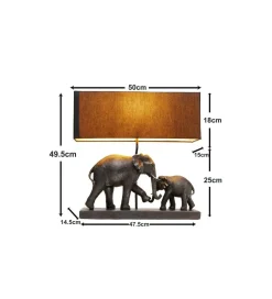 Lampa stołowa ELEPHANT FAMILY 50 cm
