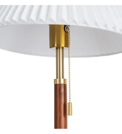 Lampa stołowa ETARAL 50 cm biało złota