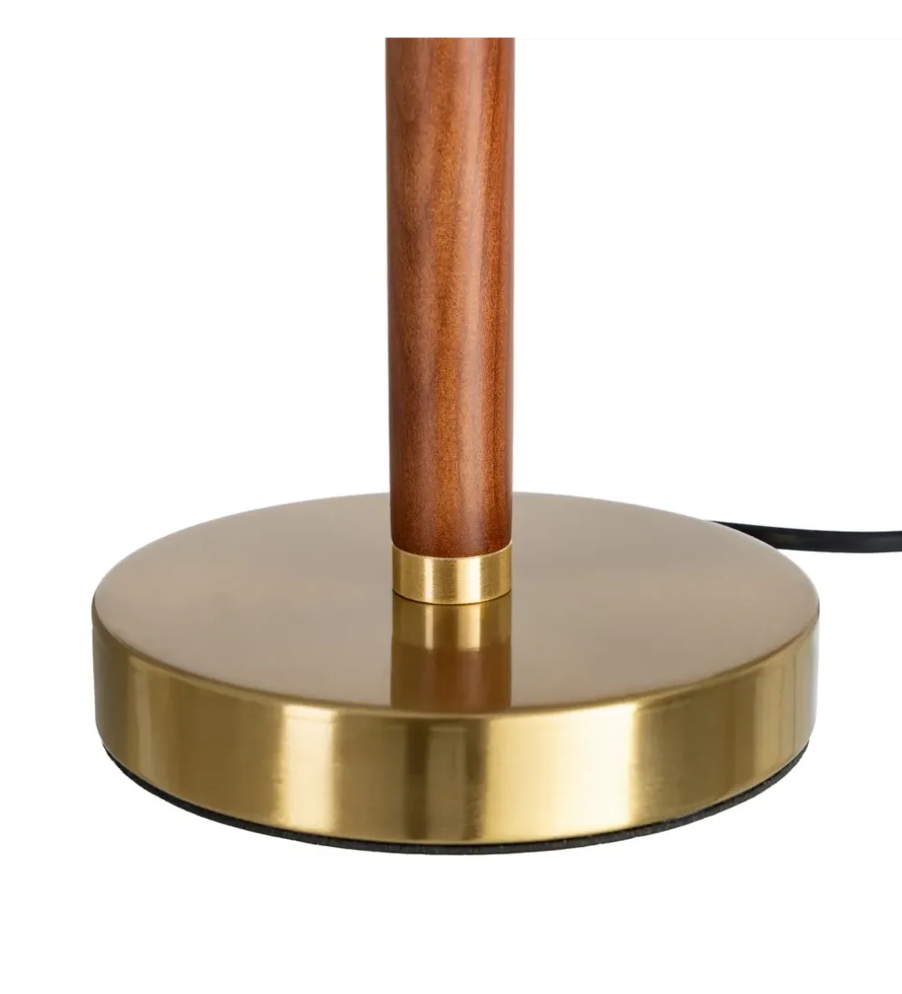 Lampa stołowa ETARAL 50 cm biało złota