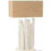 Lampa stołowa FIGURINES 58 cm biała naturalna