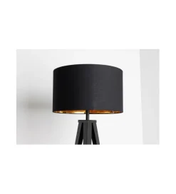 Lampa stołowa FLANK 40 cm czarno złota