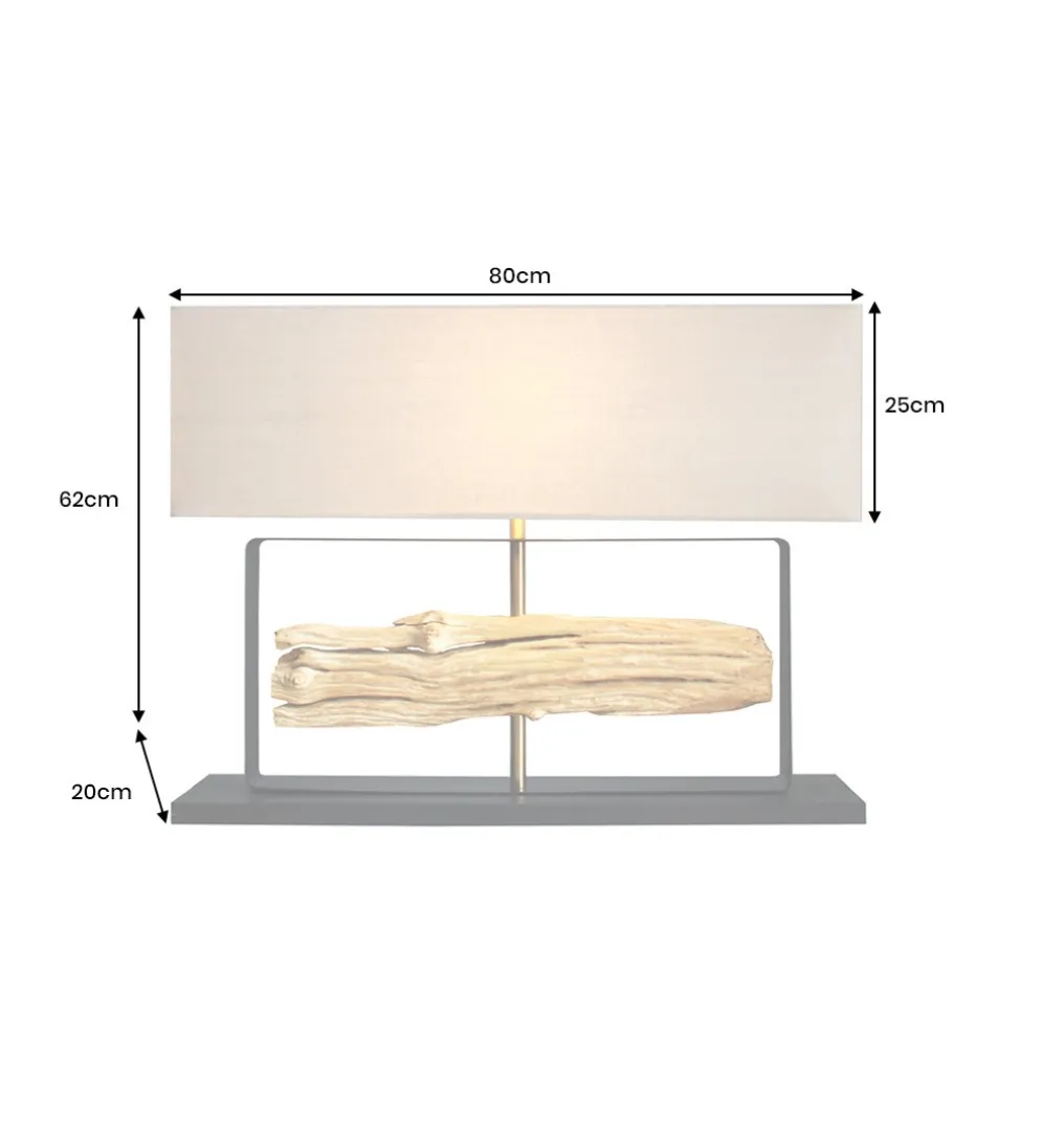 Lampa stołowa HELA 60 cm beżowa