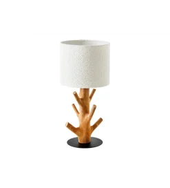 Lampa stołowa JEWELRY 60 cm drewno mangostan boucle