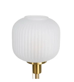 Lampa stołowa KESAMON 60 cm złotobiała