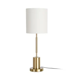 Lampa stołowa KESAMON 65 cm złotobiała