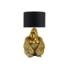 Lampa stołowa KING APE 54 cm czarna złota