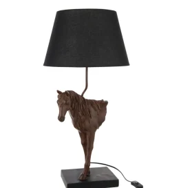 Lampa stołowa KOŃ 70 cm ciemnobrązowy