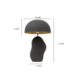 Lampa stołowa NUBE 48 cm czarna