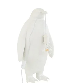 Lampa stołowa Pingwin 59 cm biała