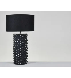 Lampa stołowa SALZBURGO 62 cm czarna