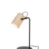 Lampa stołowa SILAS 42 cm czarna naturalna