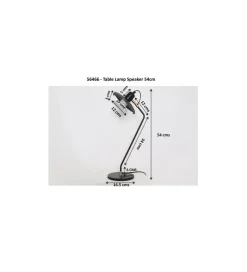 Lampa stołowa SPEAKER 54 cm czarna