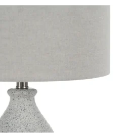 Lampa stołowa UCHAT 73 cm ceramika szara