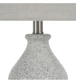 Lampa stołowa UCHAT 73 cm ceramika szara
