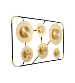 Lampa ścienna DISC 110 x 185 cm złota