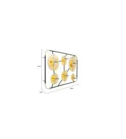 Lampa ścienna DISC 110 x 185 cm złota