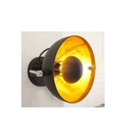 Lampa ścienna Studio czarno złota