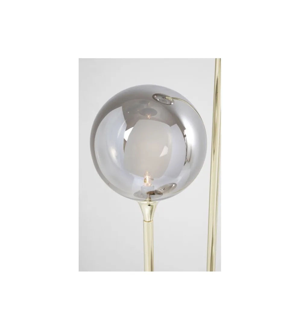 Lampa podłogowa Al capone tre 176 cm złota