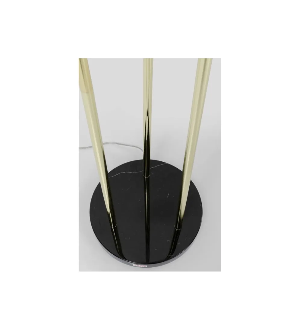 Lampa podłogowa Al capone tre 176 cm złota
